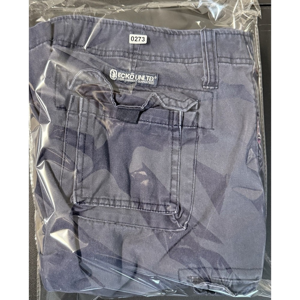 Ecko Unltd Cargo Shorts Mens 36 Gray Multi Pocket Casual Utility - Picture 11 of 11